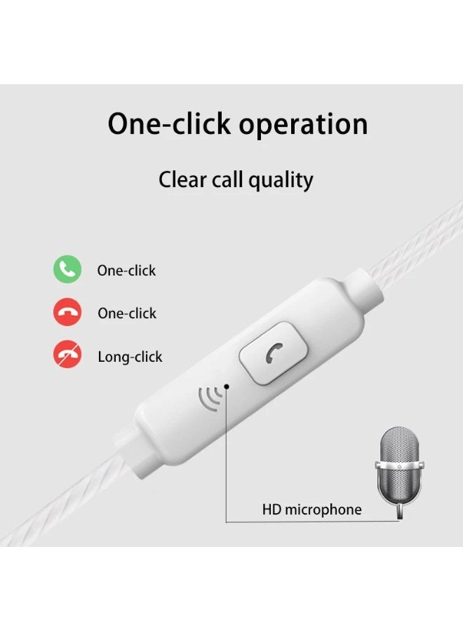 GOOJODOQ Wire Control Headset With Mic - Green Colour (3.5mm) - Image 3